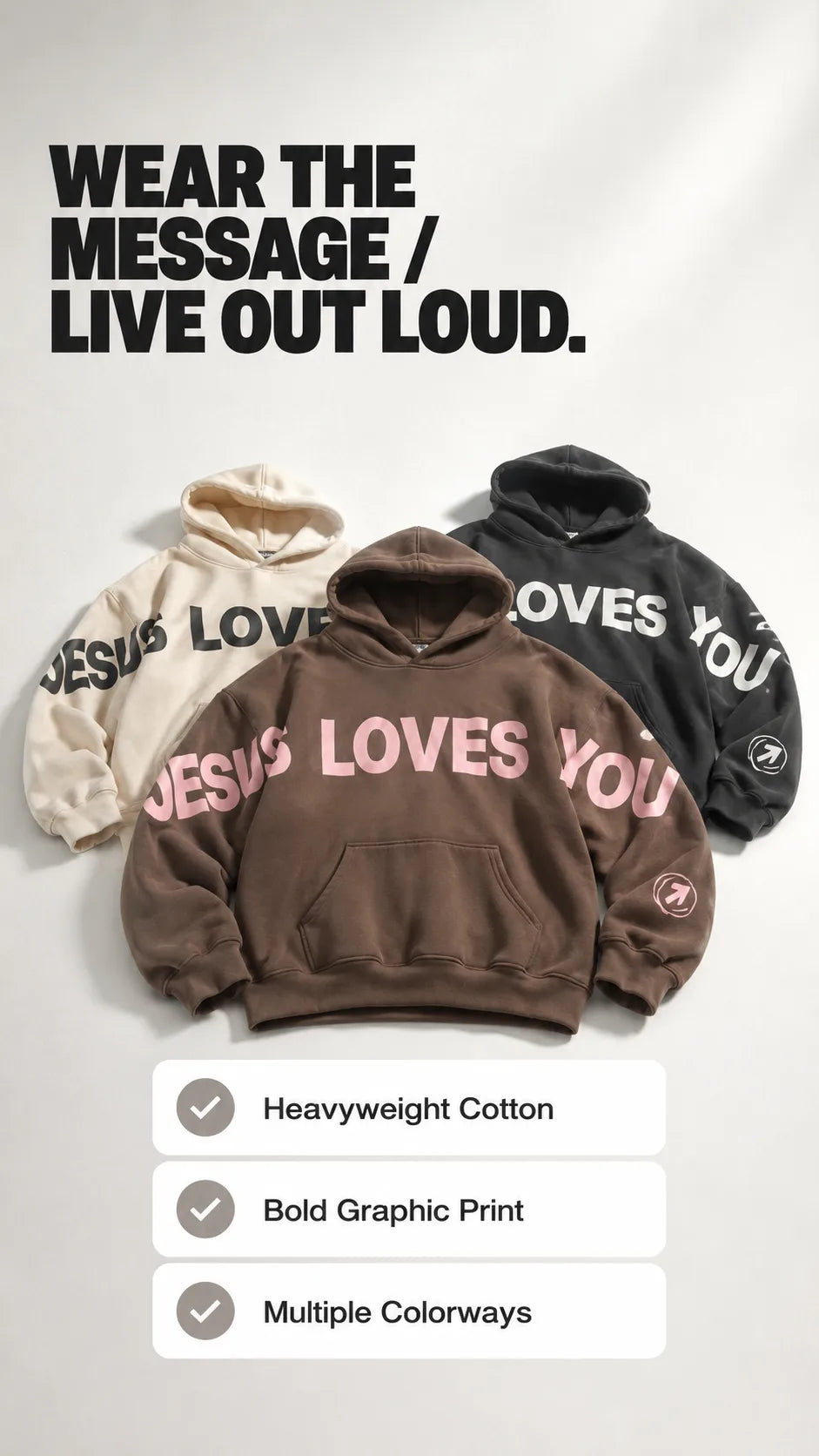 "Jesus Loves You" Hoodie